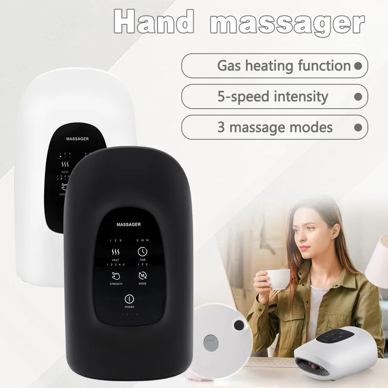 New Hand Massager Intelligent Air Pressure Hot Compress Palm Joint Therapy Massager Finger Arthritis Numbness Muscle Relaxation view 2