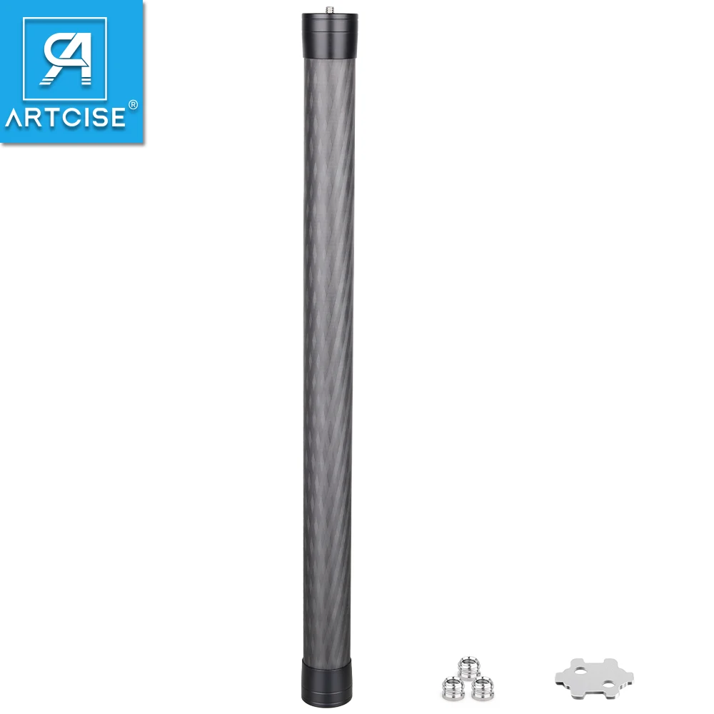 ARTCISE 8-warstwowy przedłużacz kolumny środkowej z włókna węglowego 32,5 mm Przedłużacz pręta do statywu Monopod DSLR Camera