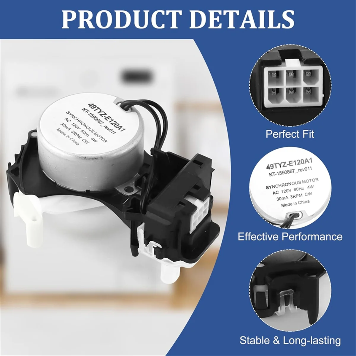 ว 10913953   49tyz-E120a1 เครื่องซักผ้า Shift Actuator สําหรับ Whirlpool Amana Kenmore Maytag เครื่องซักผ้าอะไหล่เปลี่ยน W 10597177   เอพี 6037270