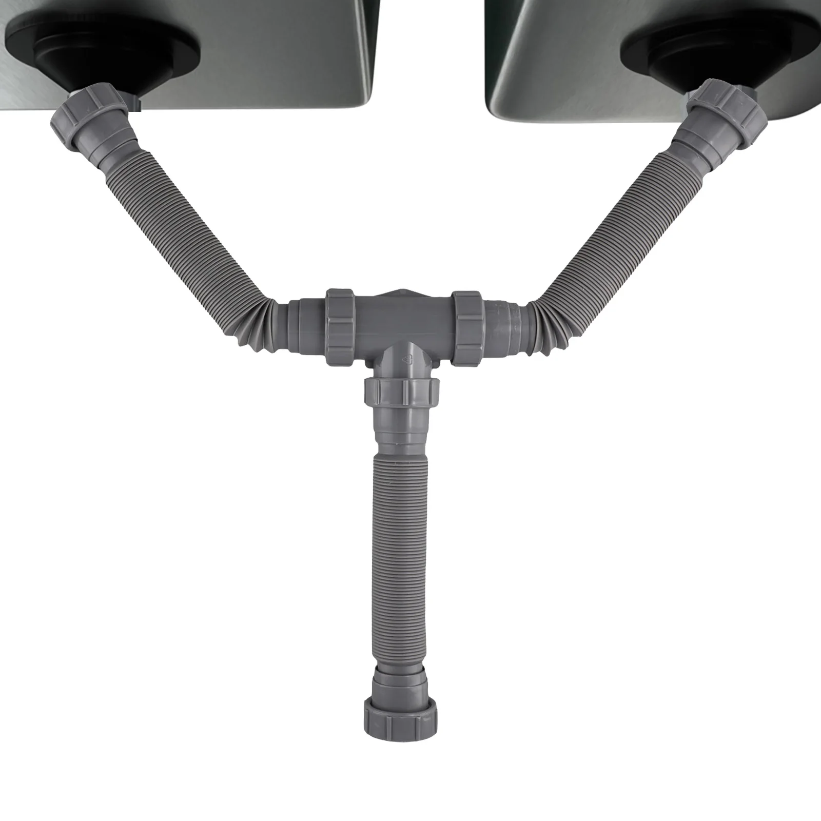 

Leak Prevention Kit Adjustable Drain Pipe Indoor Plumbing Comprehensive Drain Setup Flexible P Trap Drain Pipes