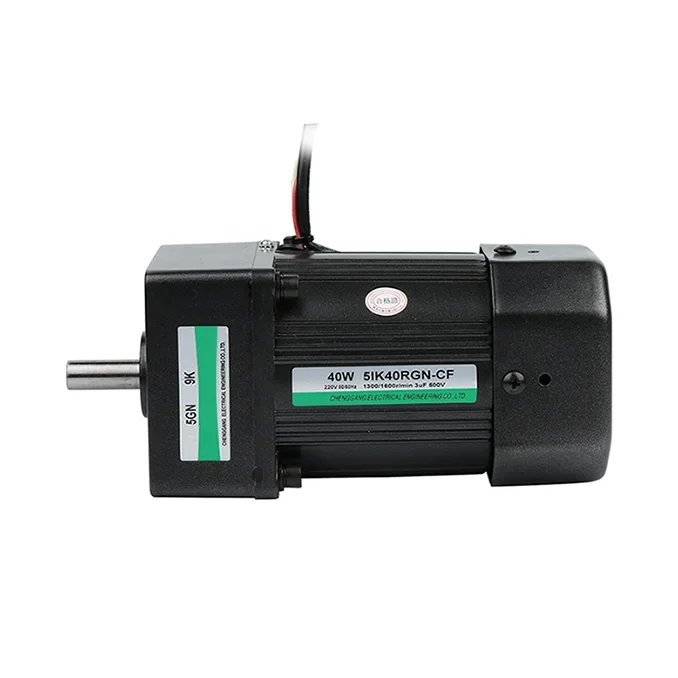 90MM 104MM 220V Gear Motor with 40W Asynchronous Technology Low Noise and High Torque Motor Controllers