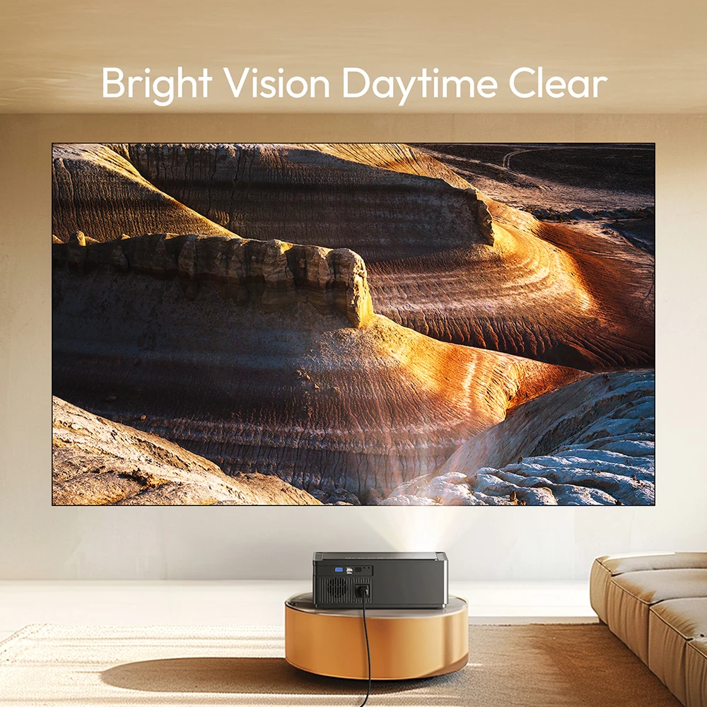 LED 4K 3D Smart WiFi 1080P Android Full HD Home Cinema Theater Video Projector for Business Office School Classroom