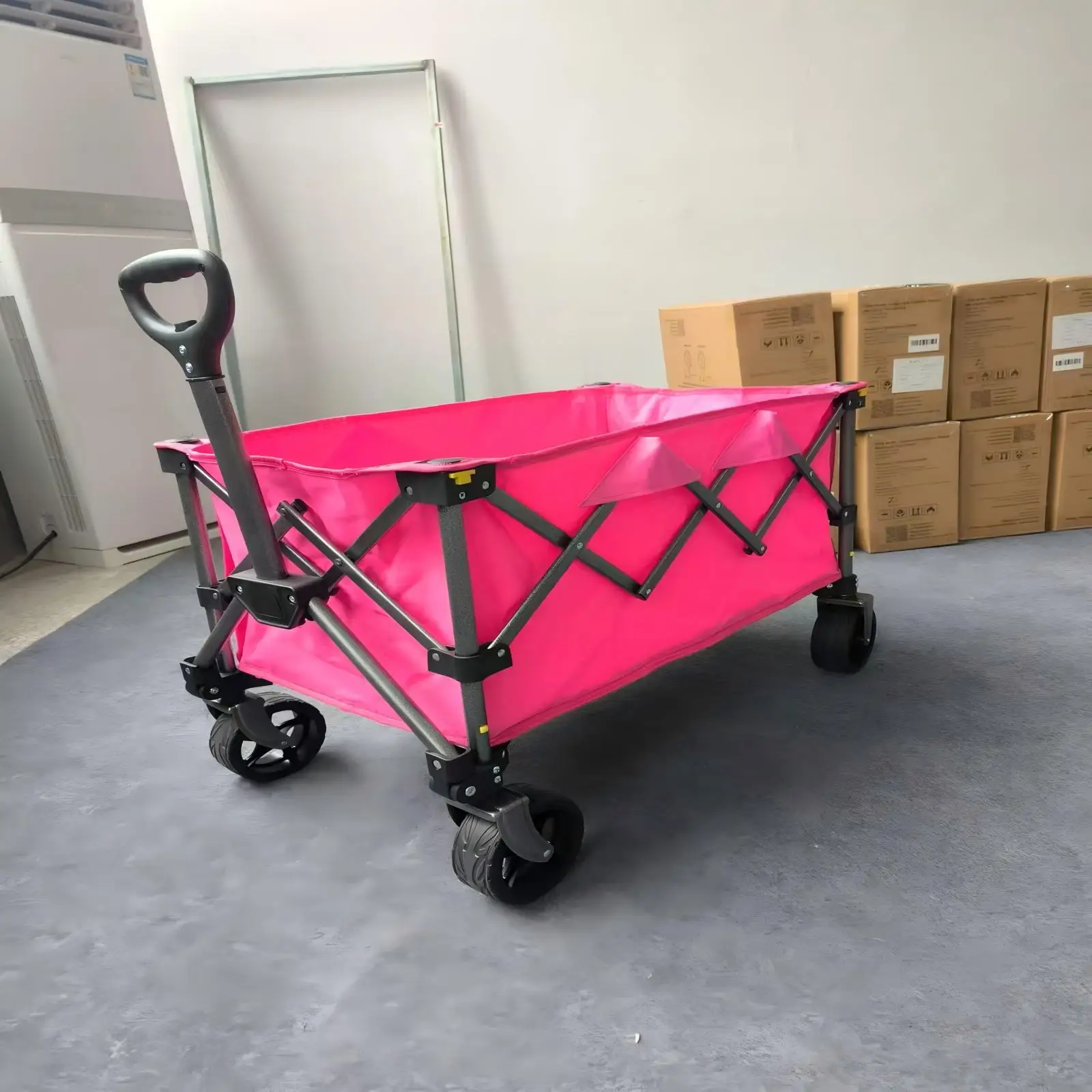 220L foldable single-deck trolley, heavy duty trolley for all kinds of terrain, camper, sports car, garden car, grocery truck.