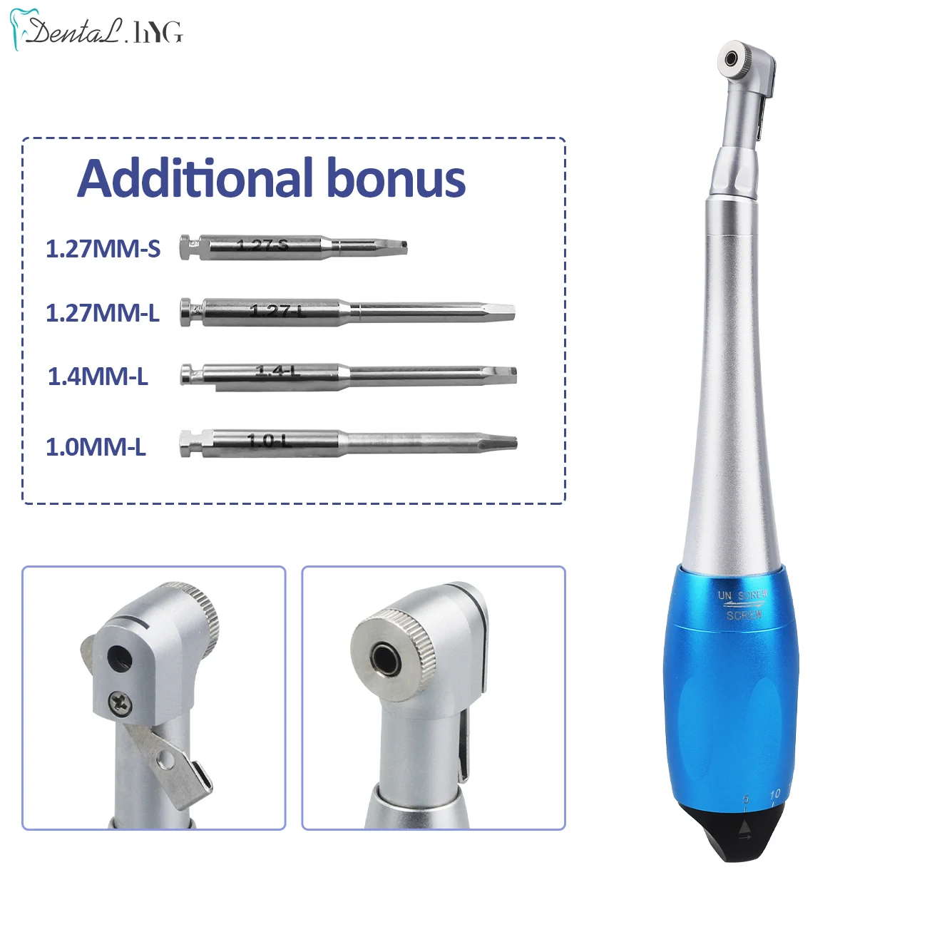 Dental Universal Implant Torque With 16pcs Drivers Wrench Dentistry Latch Blue Head Handpiece 5 to 35 N.cm Dentist Tools ﻿