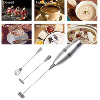 1set Electric Milk Frother Coffee Drink Foamer Whisk Mixer Stirrer Coffee Eggbeater Household Kitchen Appliance