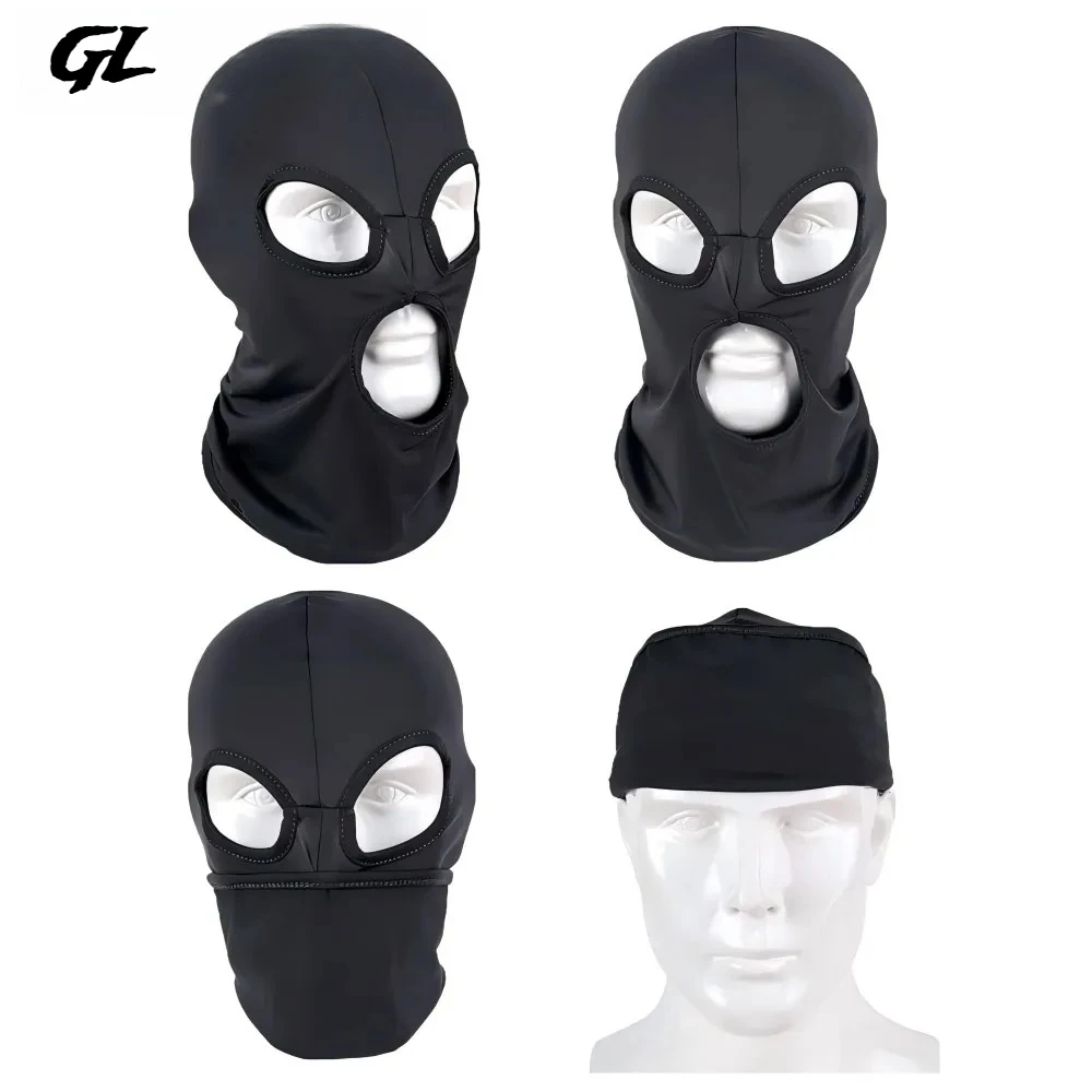 Balaclava 3 Hole Full Face Mask Ski Mask for Men Women Breathable Motorcycle Cycling Riding Sports Balaclava UV Protection Mask