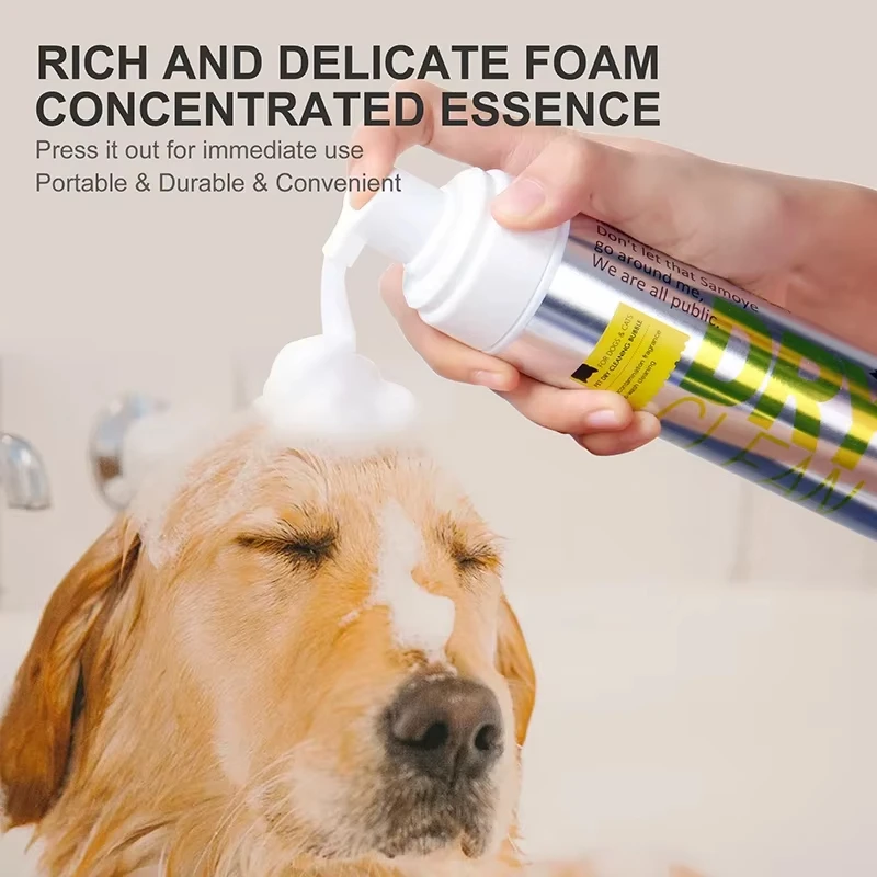 Dog Cleaner Waterless Shampoo Paw Washer No-Rinse Foaming Paw Shampoo Deodorant Sterilization Pet Supplie