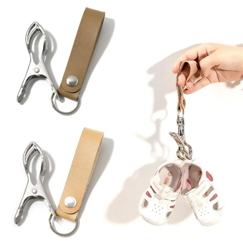 

Secure Strollers Baby Shoe Clip Portable Strollers Shoe Organizers Convenient Metal Hook Bag Clip Pram Accessories