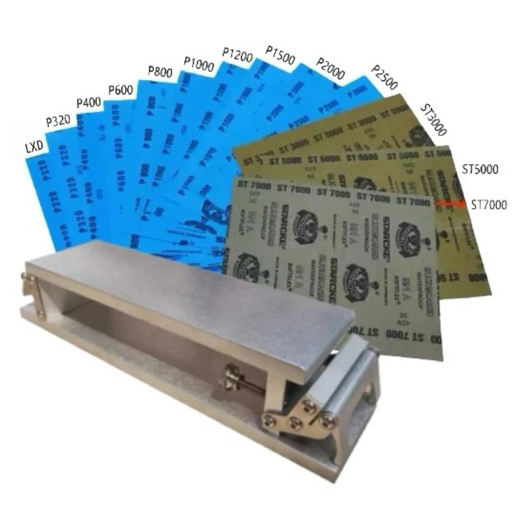 Aluminum Alloy Sandpaper Holder DIY Leather Knife Sharpener Abrasive Paper Sander Grinder 230x70MM