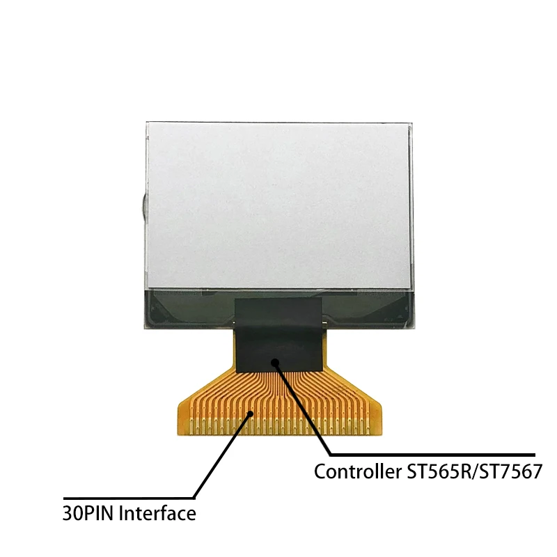 greatbuy ST7565R or ST7567 drive 3.3V power No backlight monochrome12864-12 1.5 inch cog spi lcd display module 128x64 dots