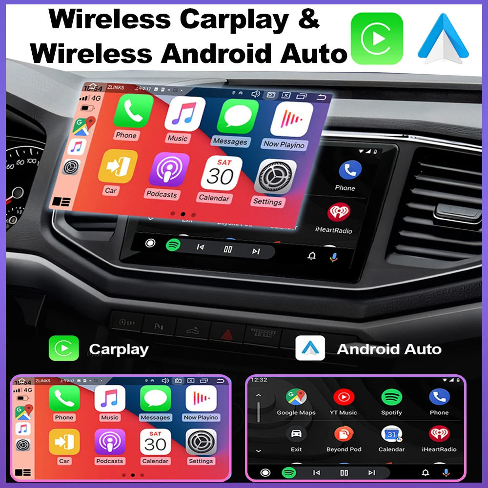 Android 14 Carplay dla Alfa Romeo MiTo 955 2008-2016 Radio samochodowe Multimedialny odtwarzacz wideo Nawigacja GPS Ekran QLED Bez 2din DVD