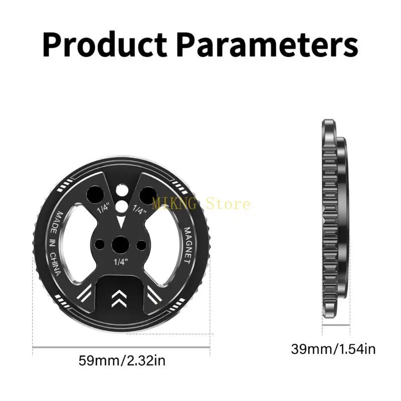 Магнитный адаптер штатива для магнитного телефона 1/4 -дюймовый винтовой стойка для крепления для камеры