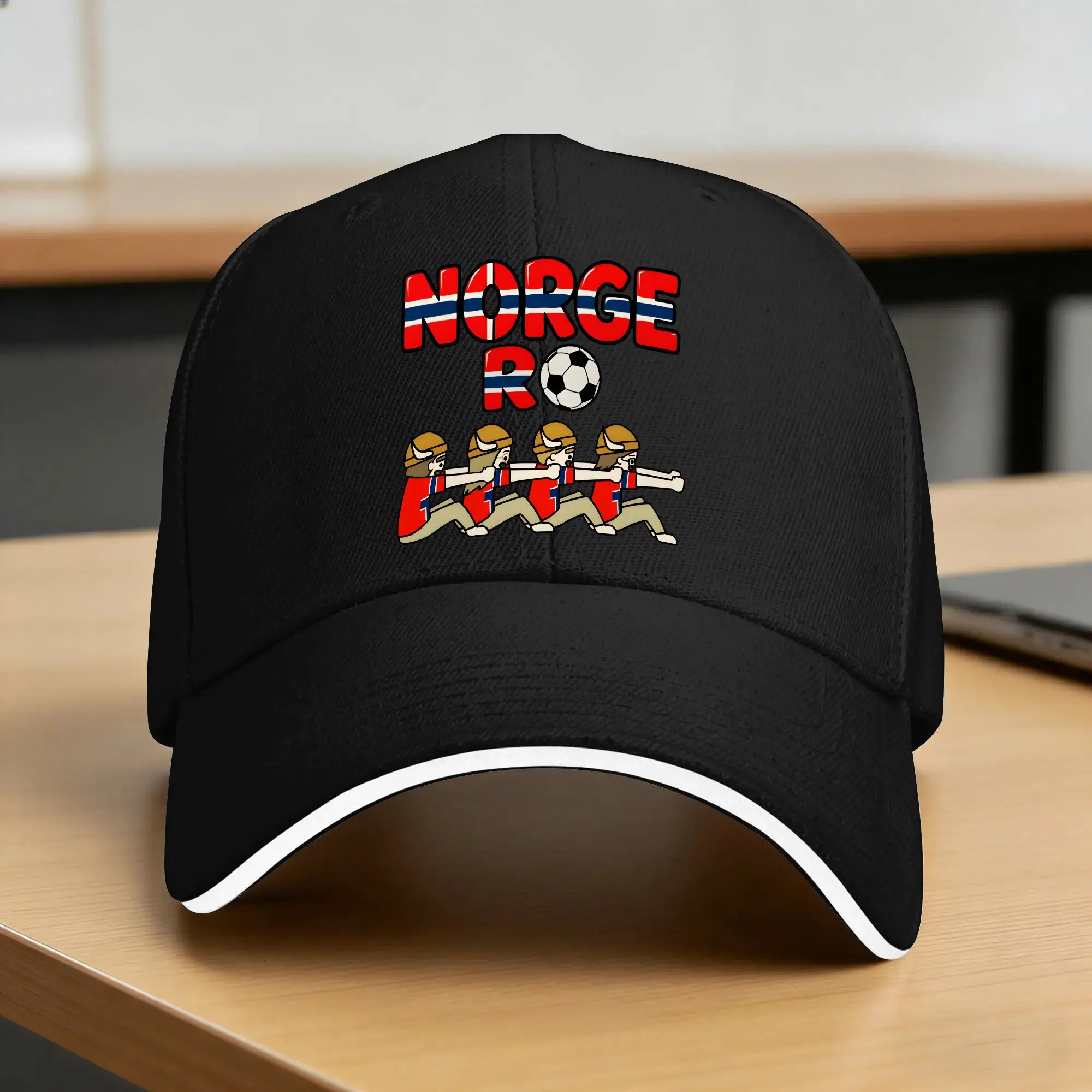 Norway Football Baseball Cap Ro Ro Ship Row Running Hippie Sun Visor Trucker Hat Unisex Men Vintage Print Snapback Cap