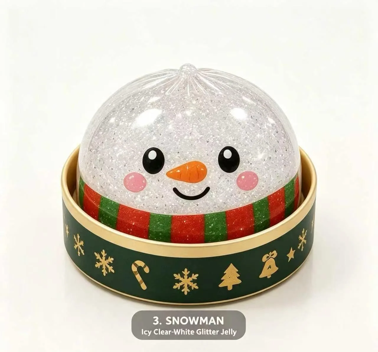 Neues Weihnachtsmann-Elch-Knödel-Form-Quetschspielzeug in Grün zur Stresslinderung, Weihnachtsparty-Geschenk, Spielzeug für Erwachsene – Detail 10