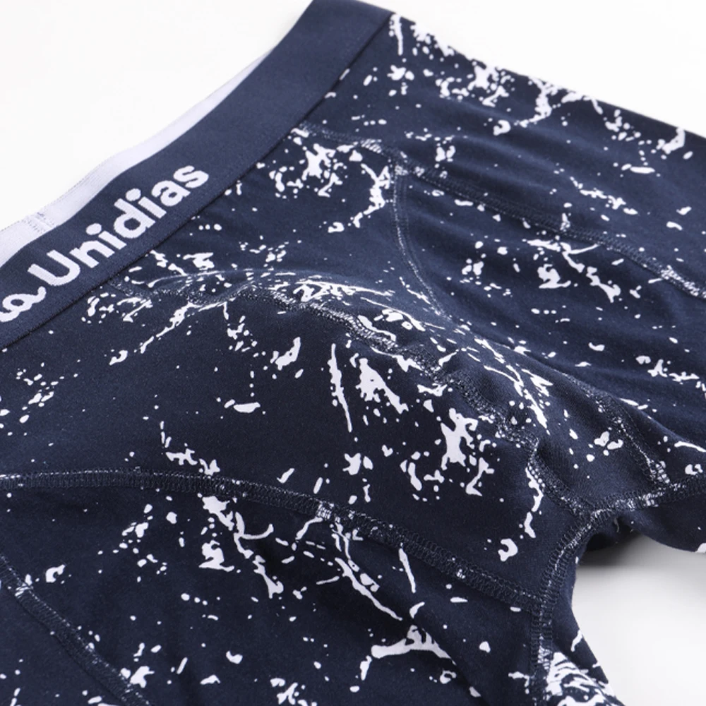 3 قطعة/الحزمة رجل السروال القطن الملاكم قصيرة ملابس داخلية جيدة التهوية للرجل الملاكمين تمتد الرجال سراويل مثير أوم هدية #5