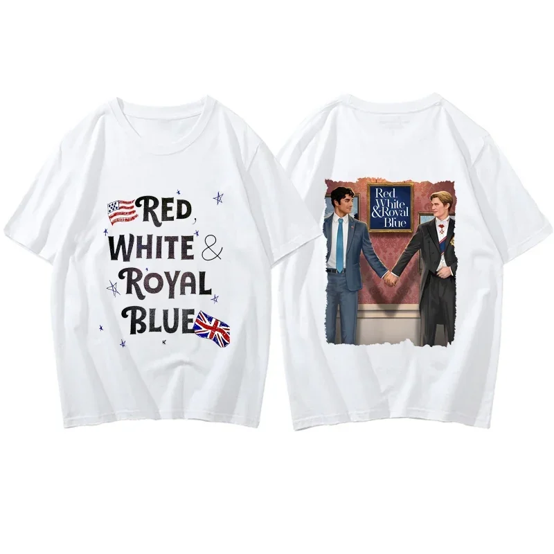 Homoerotism Movie T-srhit 2024 Popular Red White and Royal Blue Tshirt Casual Fashion Streetwear Hipster Loose Soft Male Tees