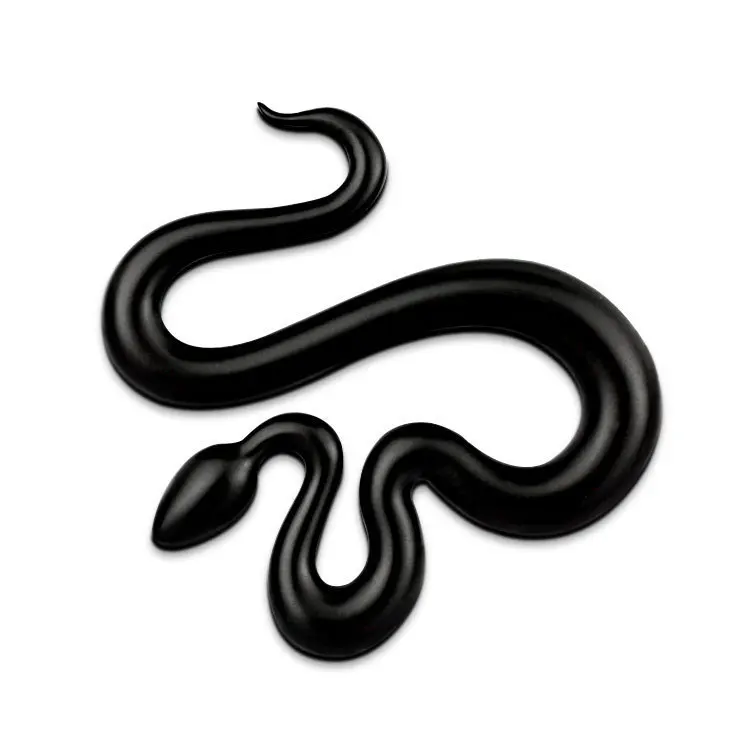 1 PCS New Fashion 3D Metal Snake Car Side Fender Rear Trunk Emblem Badge Sticker Decals for Volkswagen JEEP Wrangler Decorative