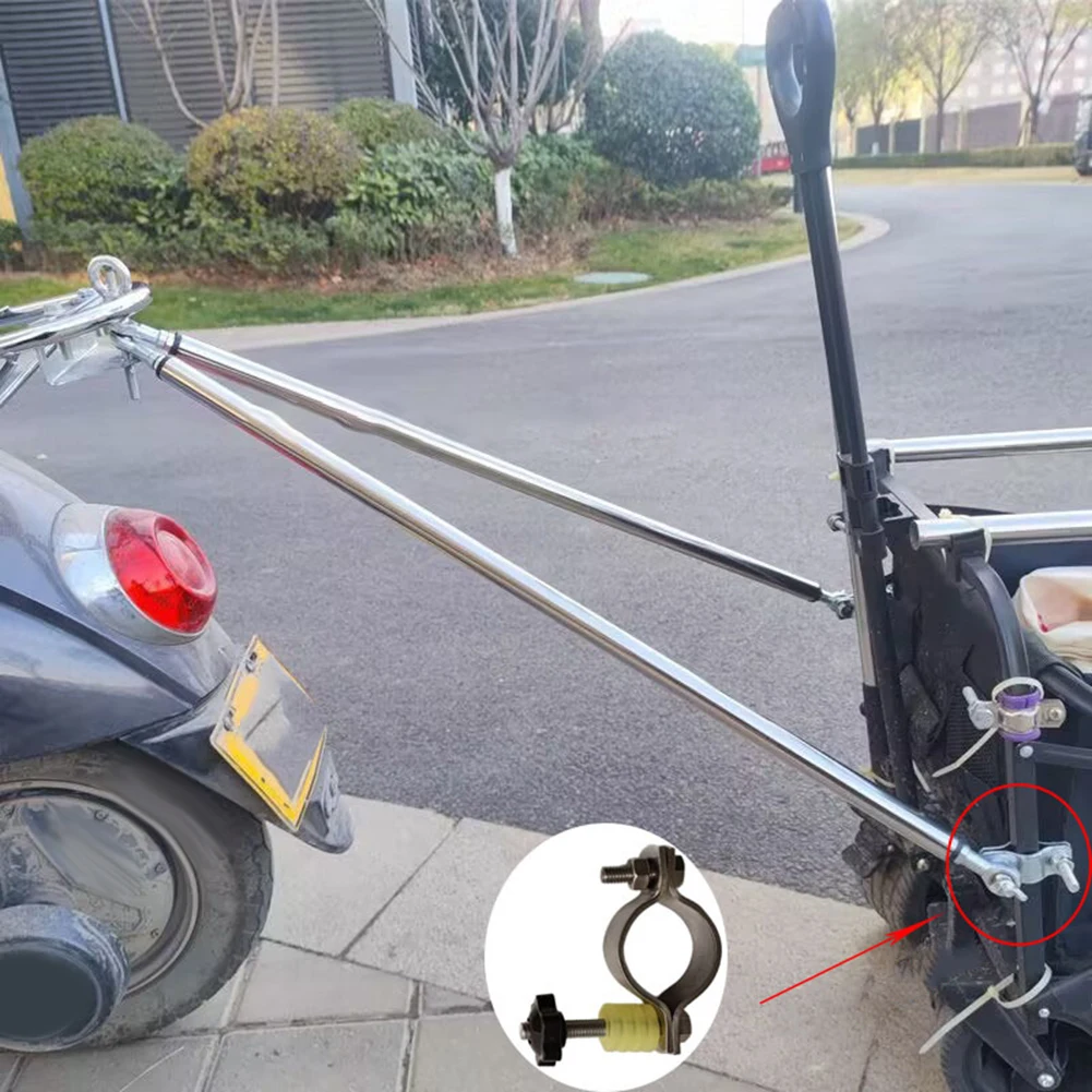 Trailer Coupler Adapter for Bicycle Tow Applications Compatible with Cargo For Wagon and Pet Trailers 45mm Clamp Range