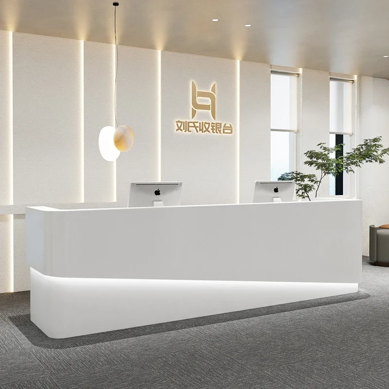 

front desk beauty salon checkout page bar counter hotel reception desk commercial counter customization