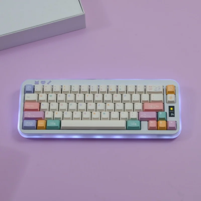 

GMK 129 клавиш, хорошая ночь, колпачок с вишневым профилем, сублимированные персонализированные колпачки для клавиш Cherry MX Switch, игровая механическая клавиатура