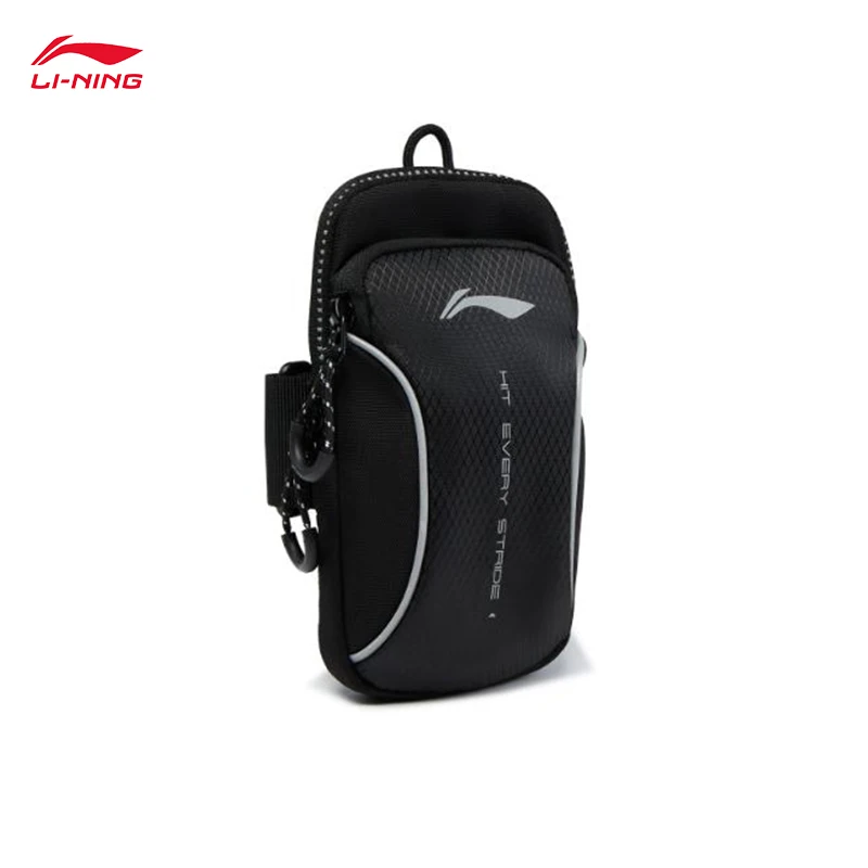 LI-NING Unisex Running Series Arm Bag Reflective Compact lightweight mobile phone bag sports arm bag ABDV087