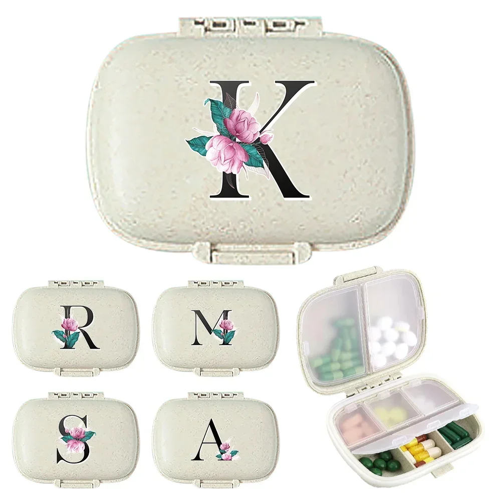 8 Grids Organizer Container for Tablets Travel Pill Box with Seal Ring Small Box for Tablets Portable Mini Pill Box