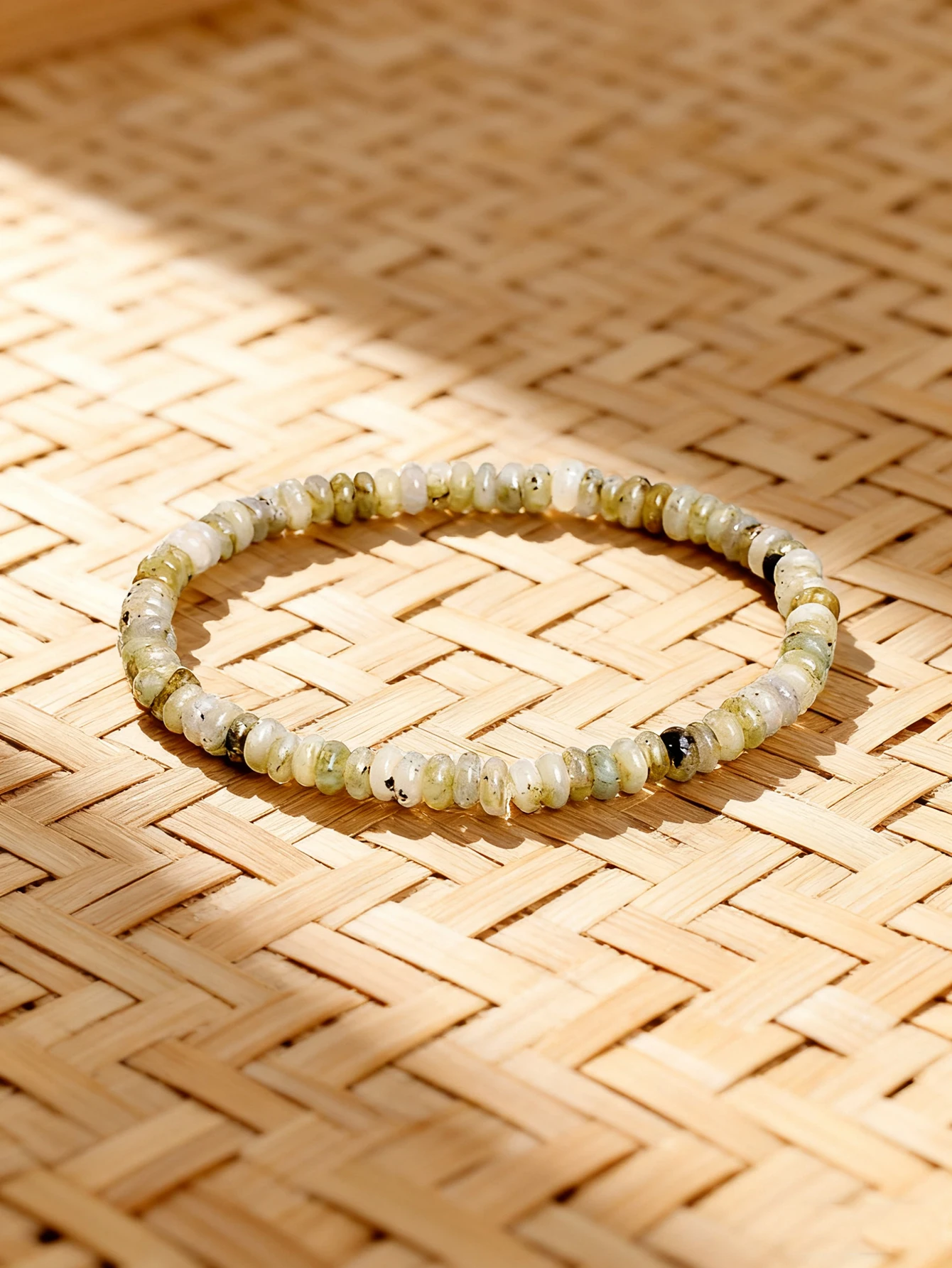 الحجر الطبيعي رمادي اللابرادوريت سوار المعداد حبة 4x2 مللي متر للطاقة الريكي شفاء حسن الحظ سحر ومشاعر إيجابية مجوهرات هدية