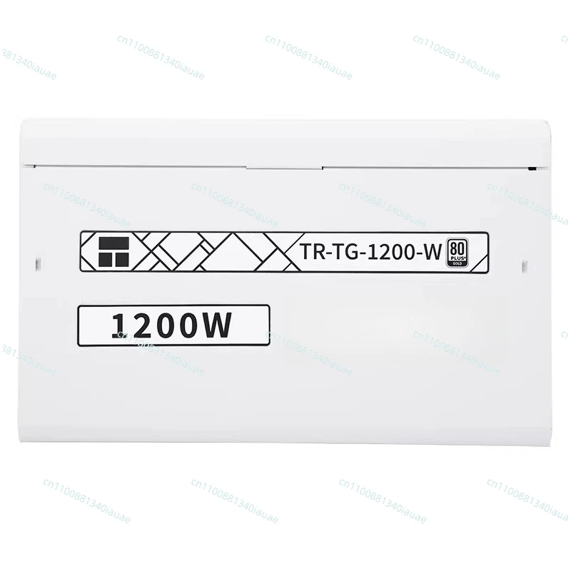 Rated 1200W ATX3.0 Power Supply, Gold Medal Full Module PCIE5.0 White