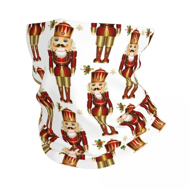 Nutcracker Soldier King Winter Headband Neck Warmer  Hiking Cycling Tube Scarf Cartoon Christmas Nutcrackers Face Bandana Gaiter