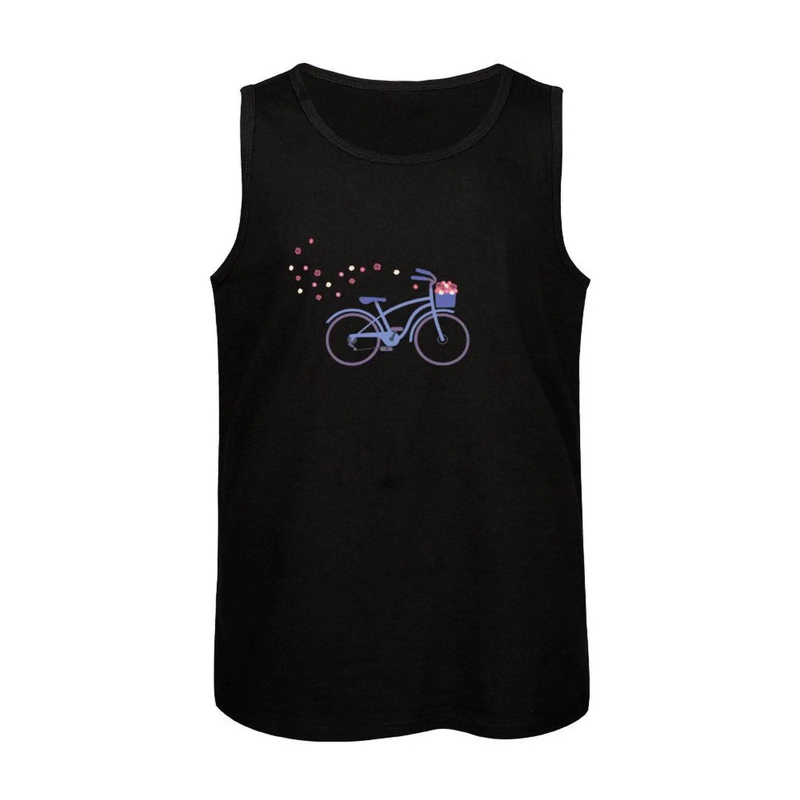 Happy cycling Tank Top cool things Men's sleeveless gym shirts t shirts Men's sports t-shirt