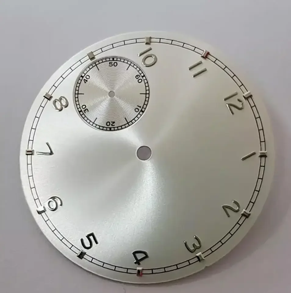 Watch accessories Dial dial literal silver plus needle for 6497 Seagull series 3600 movement 37MM matching needle