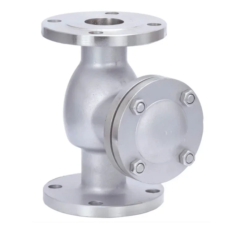 Stainless steel swing flange check valve H44W-16P 304 stainless steel flange check