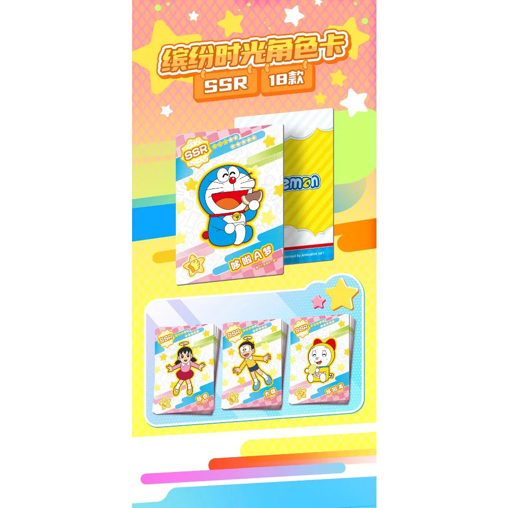 Carte Doraemon authentique pour enfants, NoramyaCabo, Dorami, MiniDora, Anime chaud et humoristique, carte de collection de jeux limitée, cadeaux de Noël