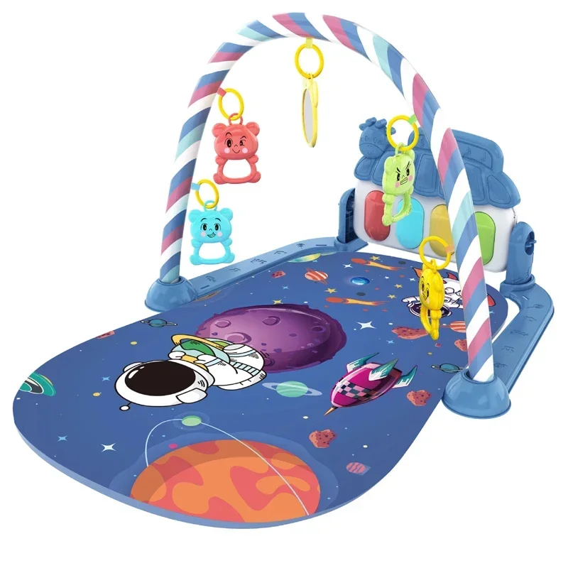 Baby Aktivität Gym Rack Musical Neugeborenen Klavier Tastatur Krabbeln Decke Pedal Spielen Matte Frühe Bildung 0-36 Monate Spielzeug geschenke