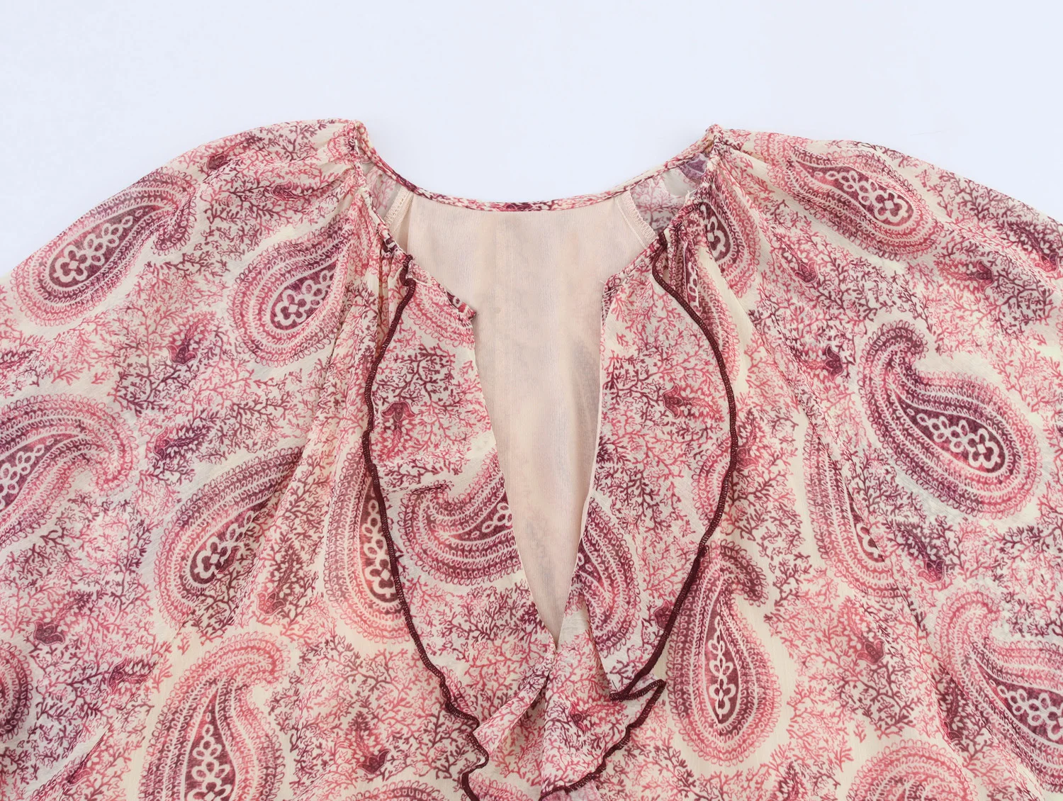 2025 verão em camadas vestido decorativo com decote em v solto midi vestido elegante impresso vestido longo feminino casual manga longa vestido de férias