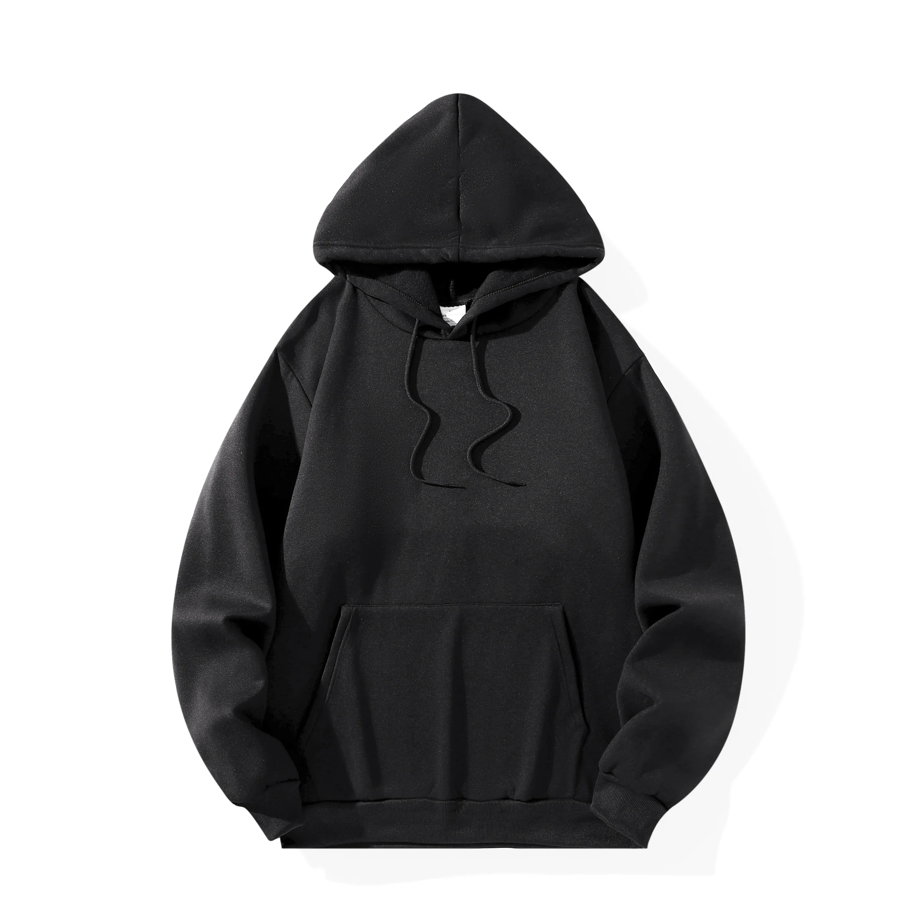 Solid Color Sports Casual Hoodies Men Women Spring Autumn Fleece Warm Sweatshirts Hip Hop Streetwear Fashion Loose Pullover Tops