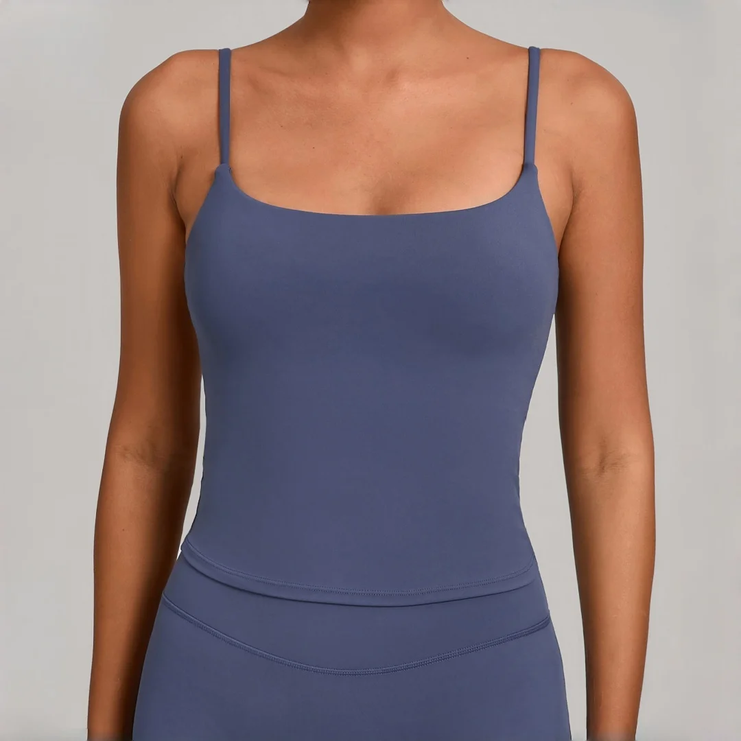 سترة يوجا نسائية بدون ظهر رياضية سريعة الجفاف مع حشوة قابلة للإزالة ملابس لياقة بدنية ملابس غير رسمية للجري ملابس رياضية للصالة الرياضية