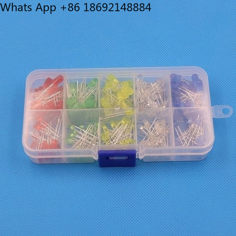 Light Emitting Diode Box 3MM 5MM 5 colors A total of 200 LED lamp beads red green blue yellow white LED component box