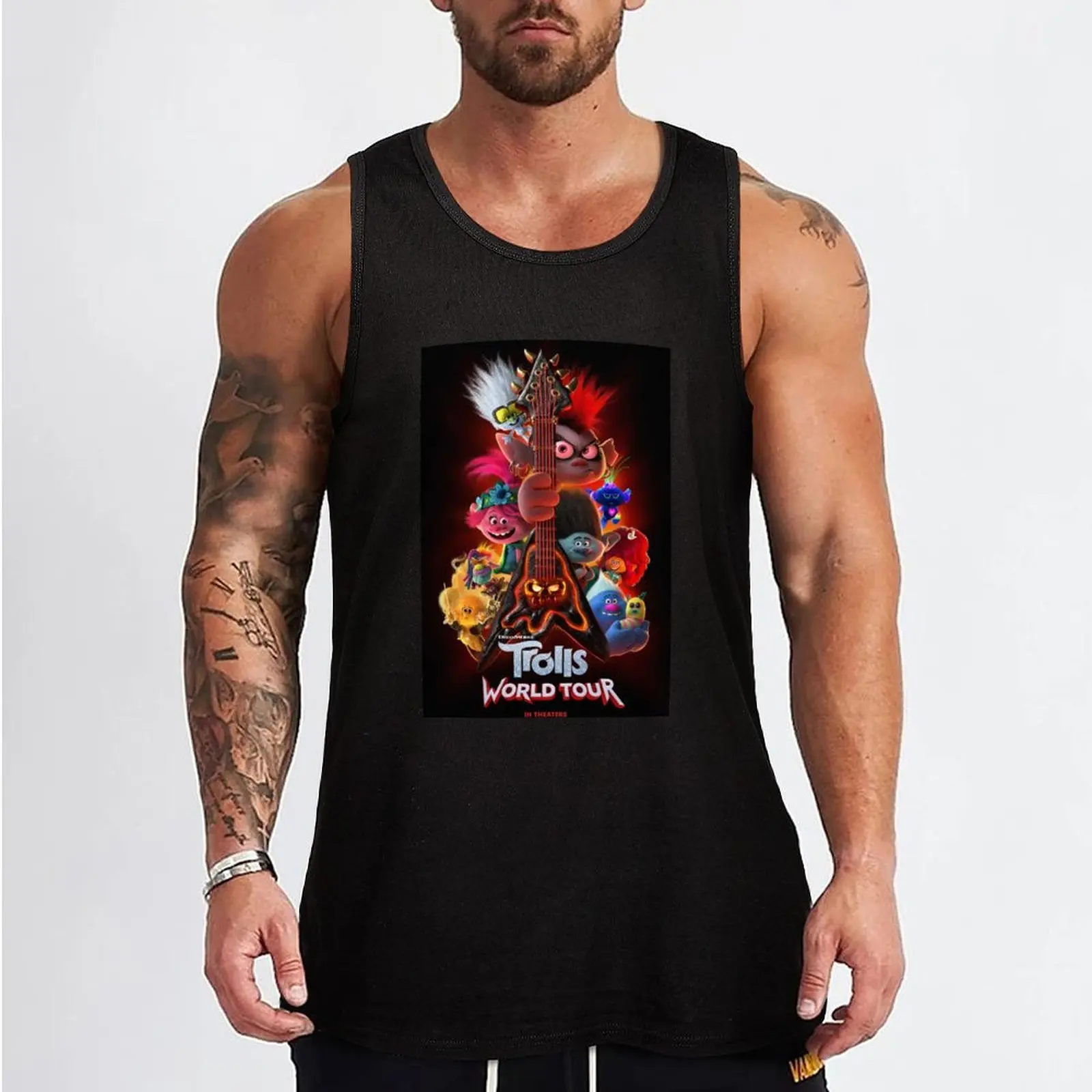 Trolls World Tour Tank Top Creative Graphic Tank Top Art Print Sleeveless Shirt view 2