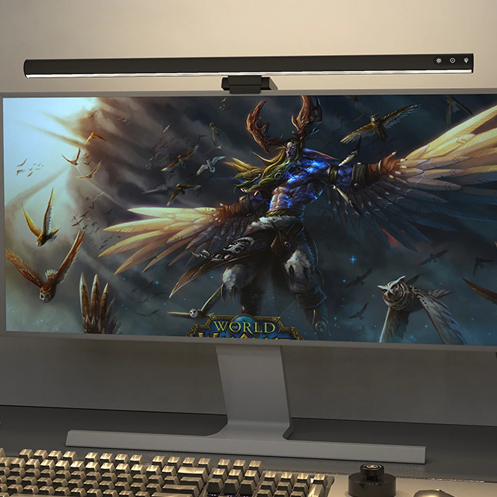 LED 컴퓨터 모니터 라이트 바, USB 전원 E-독서 걸이식 조명, 책상, 가정, 사무실용 밝기, 색 온도 조절