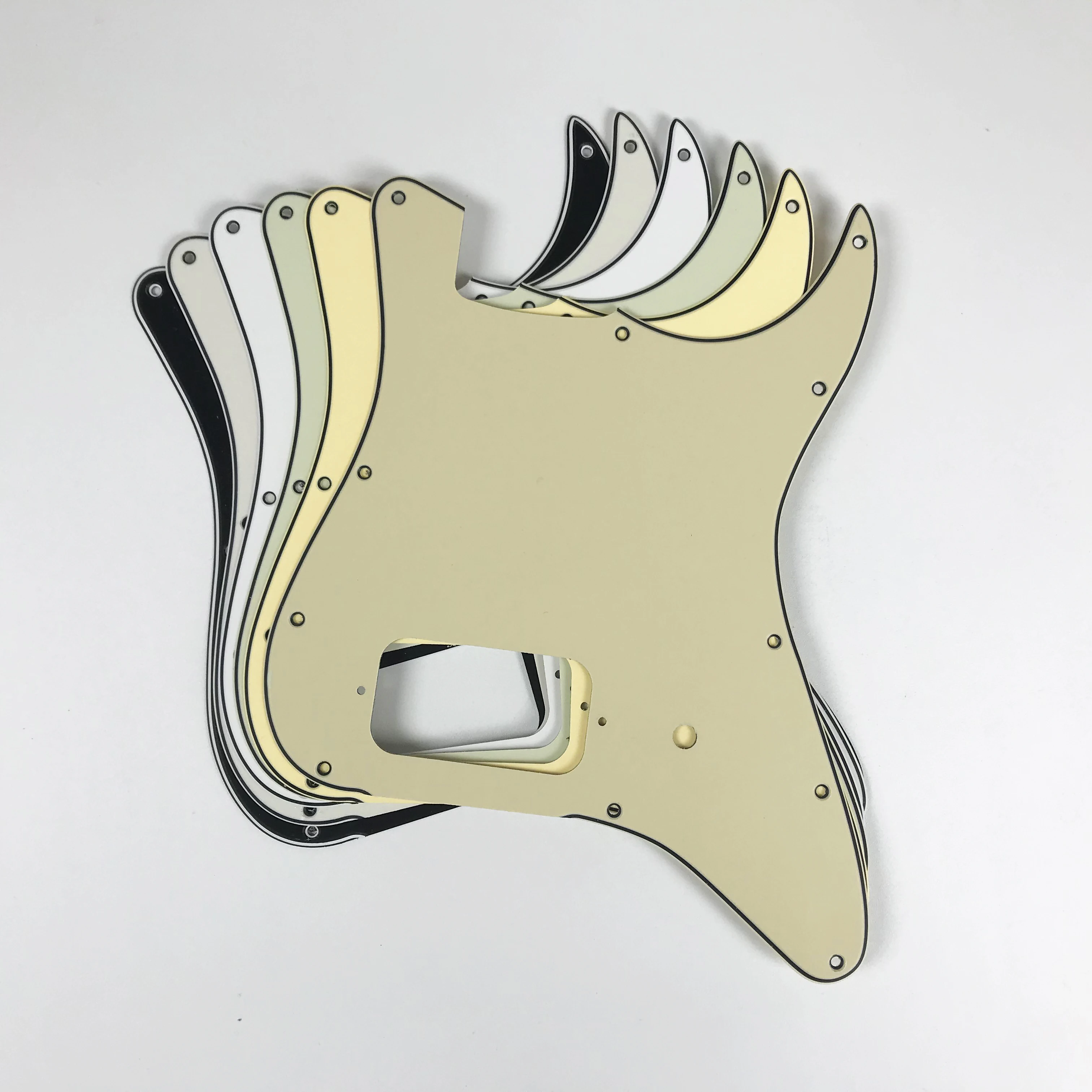 Xinyue Custom Guitar Parts - For US Squier Mini H Strat Guitar Pickguard Bridge Humbucker Pickup Multicolor Choice #1
