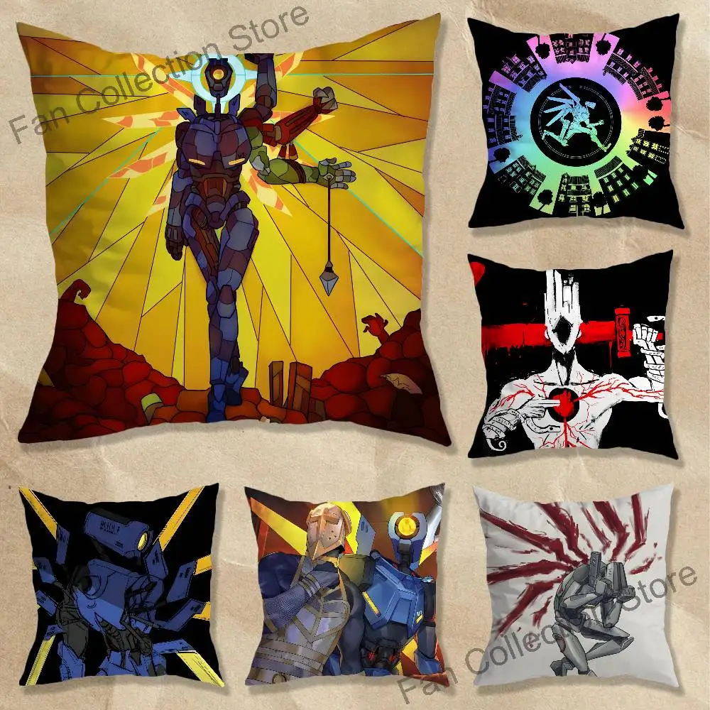 Game U-ULTRAKILL Geometry Anime Celebrity Merchandise All-Match Printed Pillow Case Sofa Car Office Room Decoration Protector