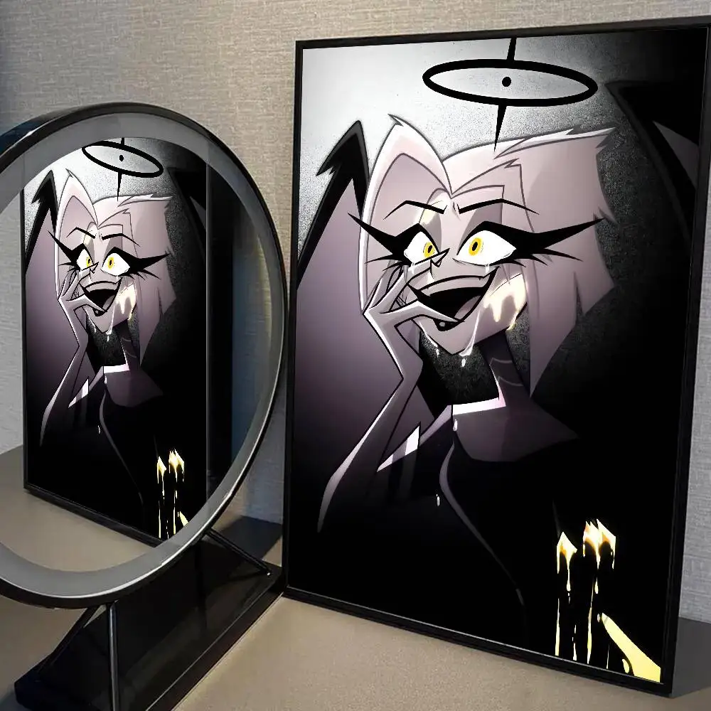 Anime Lute H-hazbin Hotel Poster Hochwertige Selbstklebende Wandkunst Dekorationen Farbdrucke Klebend – Detail 4