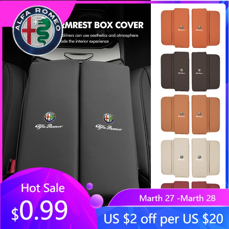 

Для автомобилей Alfa Romeo: Двойной центральный подлокотник с отсеком для хранения, подушка, боковой карман для хранения, аксессуары для GT, Stelvio, F1, Brera, Volante