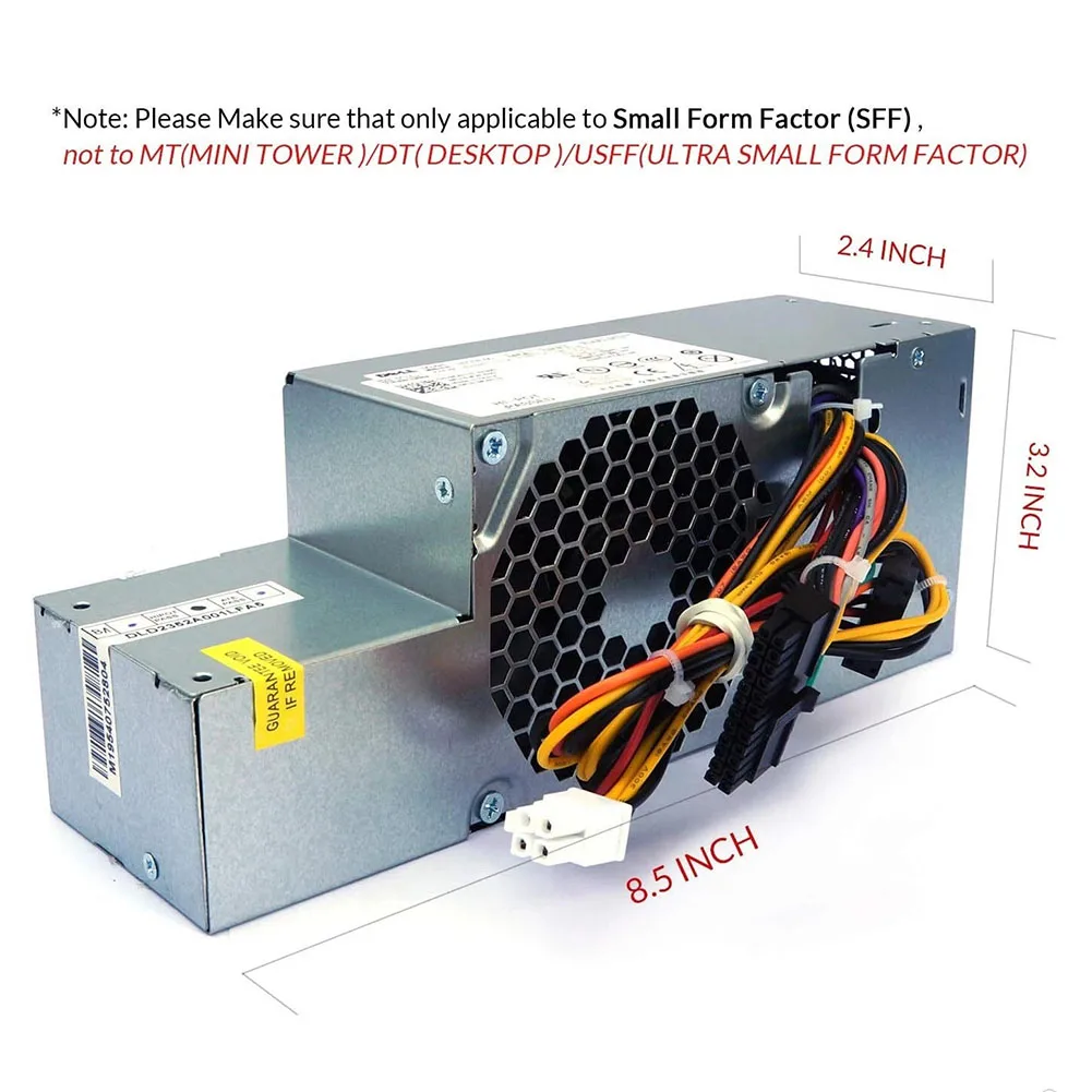 

235W Power Supply Unit for Dell For Optiplex 760 780 960 980 Small Form Factor SFF Computers Compatible with PW116 R224M H235P00