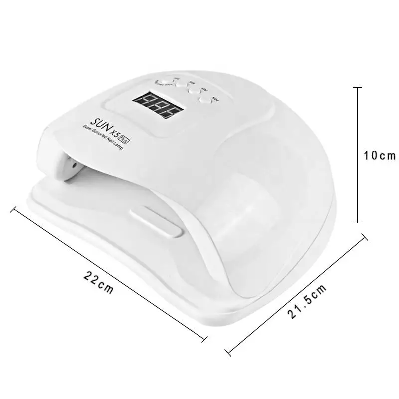 SUN X5 PLUS-lámpara UV LED de 80W para uñas, secador de esmalte de Gel, luz de curado, portátil, recargable por USB, para manicura, color rosa