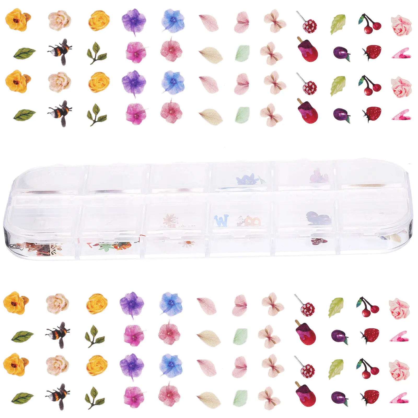 

Nail Art Accessories Mixed Color Charms Flake Decoration Maple Leaf Slices Perfect Size DIY Crafts Nail Decorations Wood Pulp