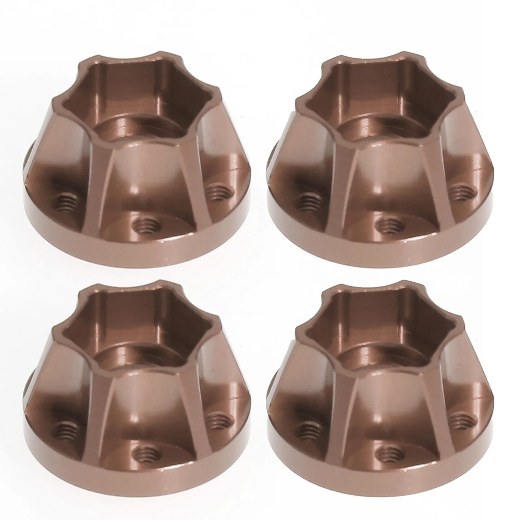 4-teiliges Radnaben-Verlängerungsset 6/9/12/15mm für 1,9/2,2 Zoll RC-Auto-Räder Aluminium-Legierung Radabstandshalter für CC01 D90