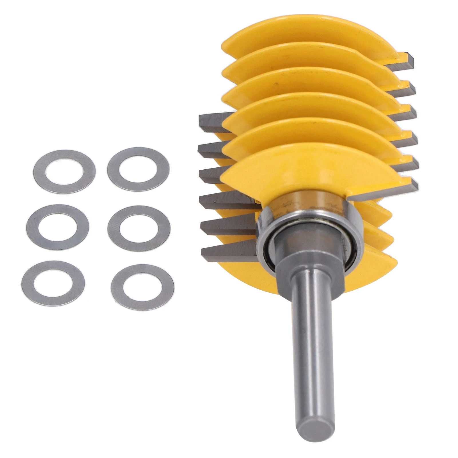 Finger Joint Router Bit Router Bit 8mm Shank 2 Teeth Adjustable 46mm Cutter Head Cutting Tool for Woodworking Router Bit Tool