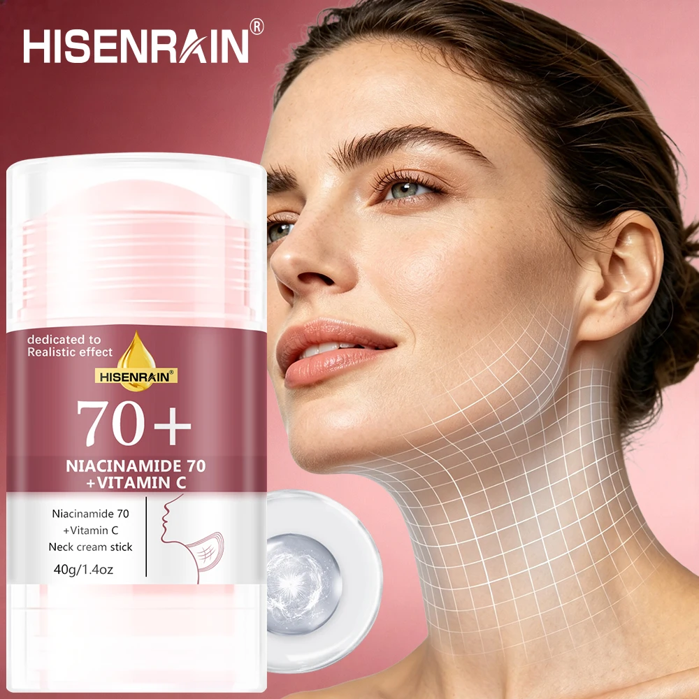 HISENRAIN 70+ Neck Cream Care Stick Lifting & Brightening Neck Skin Tone Tightening Deep Hydration Even Skin Tone